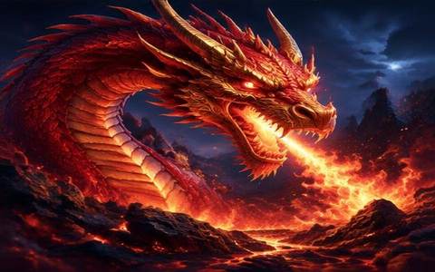 Dragon Inferno — ilustrație de joc