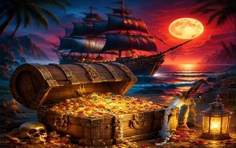 Pirate Moon — ilustrație de joc