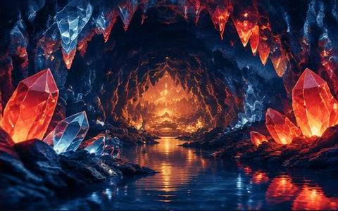 Crystal Depths — ilustrație de joc