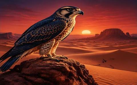Desert Falcon — ilustrație de joc