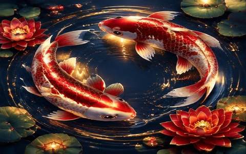 Koi Circle — ilustrație de joc
