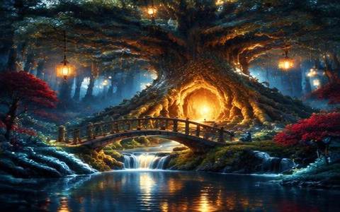 Forest Portal — ilustrație de joc